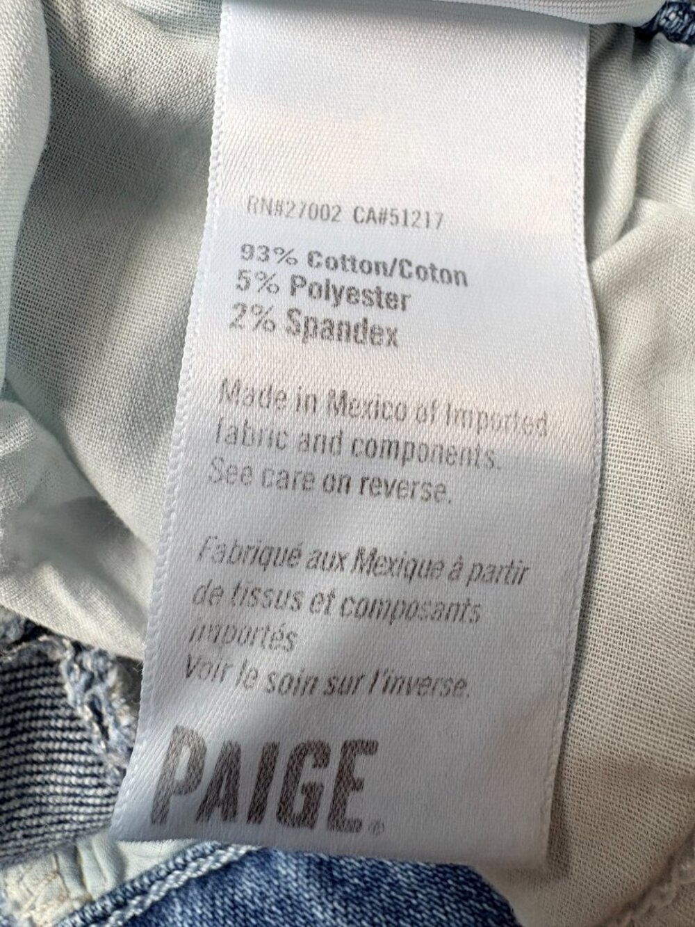 PAIGE Colette Crop Flare Jeans Size 31 High Rise Raw Hem Lover Wash - Picture 5 of 10